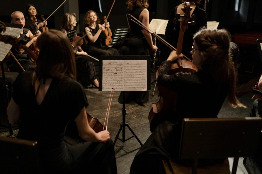 people playing musical instruments