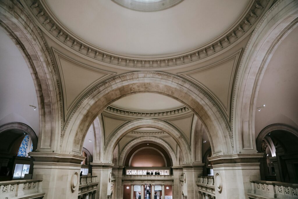interior of majestic old building